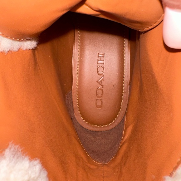 COACH Fur-Lined Leather Boots US 8 - Picture 9 of 12